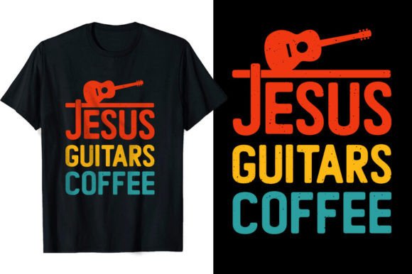 Jesus Guitars Coffee Funny Music T-shirt Design Review